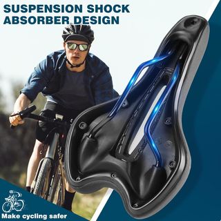 Sillín Bici WEST BIKING Gel Negro