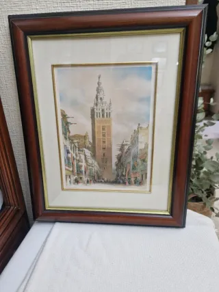 Cuadro Marco Madera y Papel