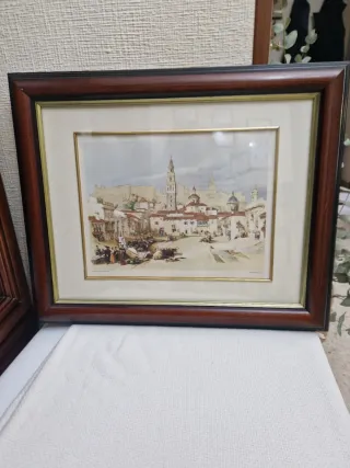 Cuadro Marco Madera y Papel