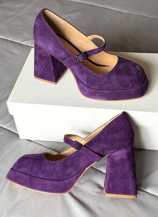 Tacones Alma en Pena Plataforma Morados