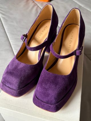 Tacones Alma en Pena Plataforma Morados