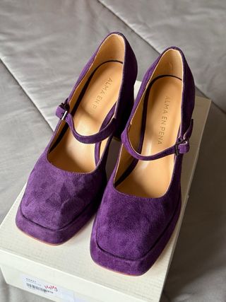 Tacones Alma en Pena Plataforma Morados