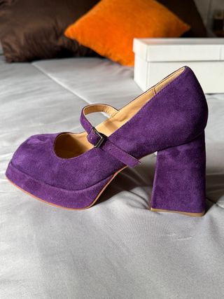 Tacones Alma en Pena Plataforma Morados