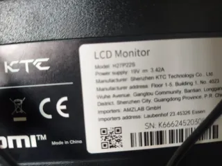 Monitor KTC 27 pulgadas