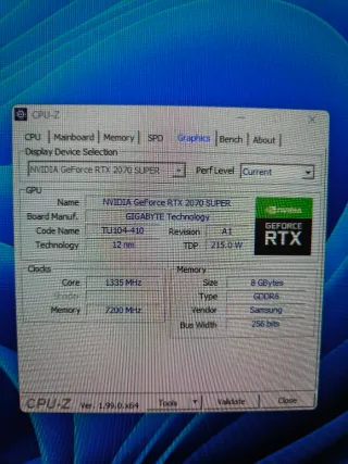 Gigabyte RTX 2070 SUPER 8GB