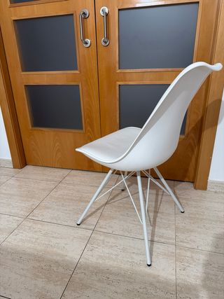 Conjunto 6 Sillas Comedor Blancas Diseño Moderno