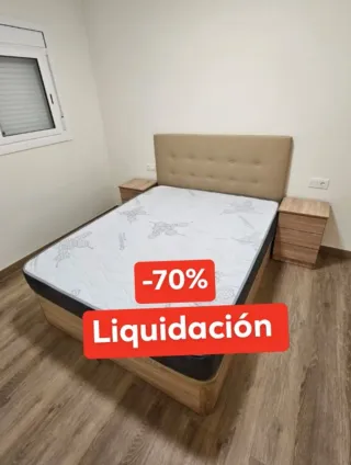Canapé y colchón -70% Liquidación