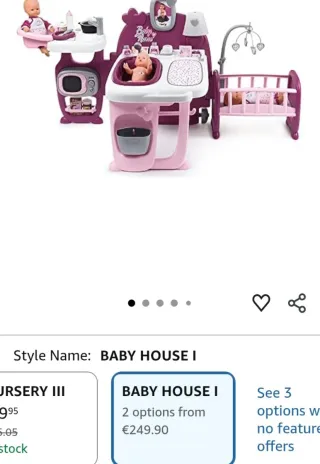 Cocina ,cuna Smoby Baby para niña