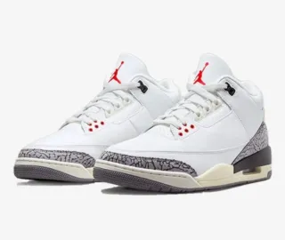 Jordan 3 Rossa e Bianca Taglia 41