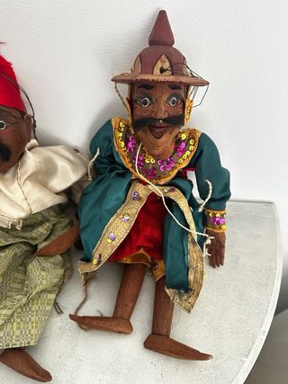 Marionetas artesanas Birmanas antiguas