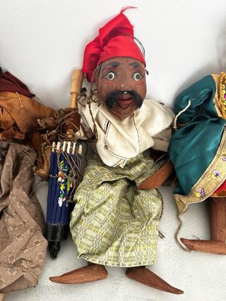 Marionetas artesanas Birmanas antiguas