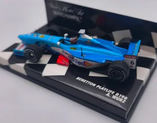 BENETTON PLAYLIFE B198 A. WURZ 1:43 MINICHAMPS