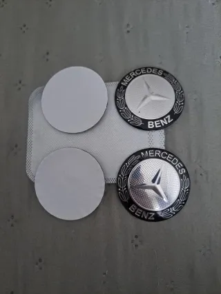 4 Pegatinas Tapacubos Mercedes Benz