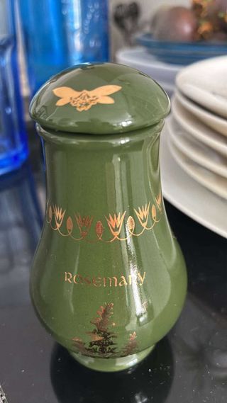 Especiero Colección Cerámica Verde Dorado