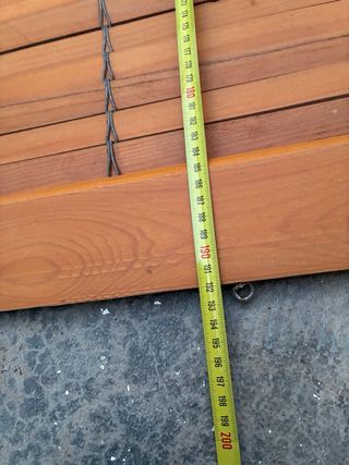 Persiana enrollable de madera