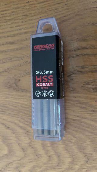 Brocas HSS M35 Cobalto 6.5mm (10 uds)