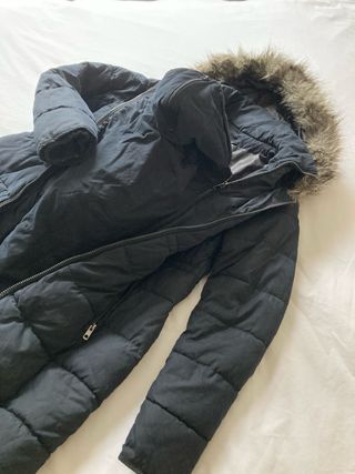 Abrigo premamá portabebés negro