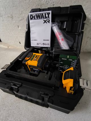 Nivel Láser 3 líneas DeWalt DCLE34031 Verde 360°