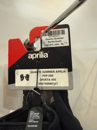 Guantes Moto Aprilia Summer