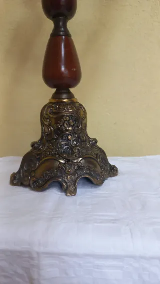 Coppia Candelabri Ottone/Bronzo