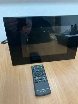 Marco de fotos digital negro