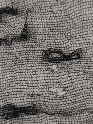 Mantilla Fallera Negra Talla Única