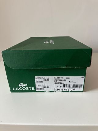 Zapatillas Lacoste Blancas y Rojas