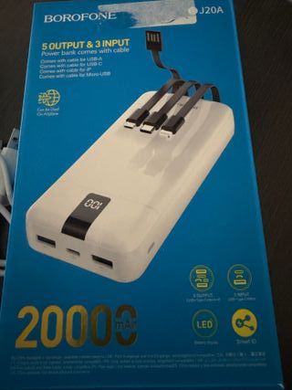 Batería Portátil BOROFONE J20A 20000mAh