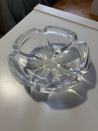 Cenicero Vintage Cristal Flor