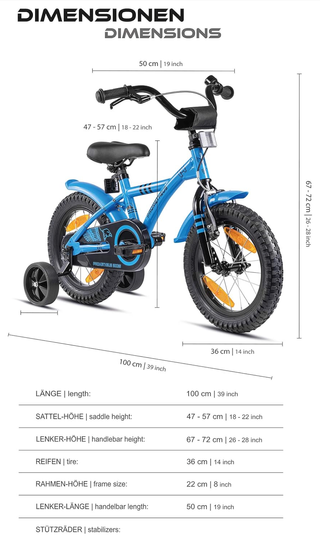 Bici Infantil Prometheus 14 Azul
