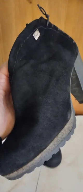 Botines ante tacón talla 38