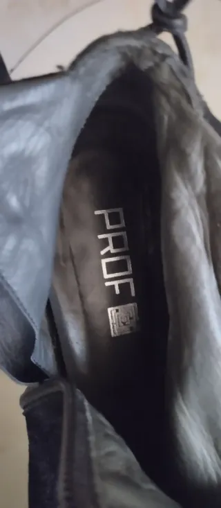 Botines ante tacón talla 38