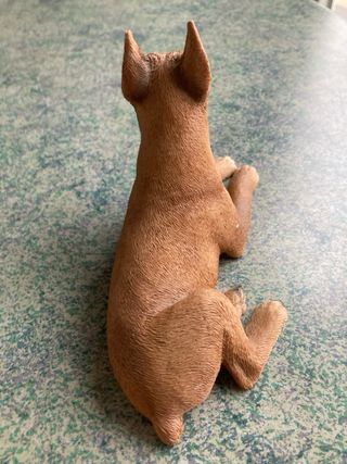 Figura Perro Boxer Marrón