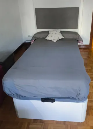 Canapé, colchón y cabecero, de 90 cm