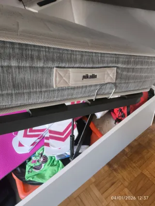 Canapé, colchón y cabecero, de 90 cm