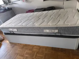 Canapé, colchón y cabecero, de 90 cm