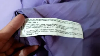 Vestido Mango plisado morado con hombreras