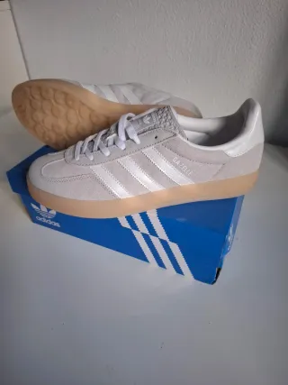 Zapatillas Adidas Gazelle Grises Suela Gum
