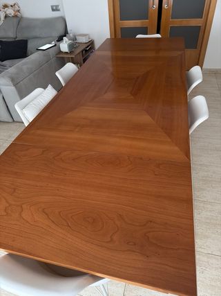 Mesa comedor extensible madera maciza de 150 a 250