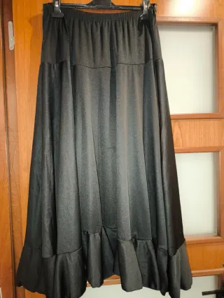 Falda de ensayolarga negra