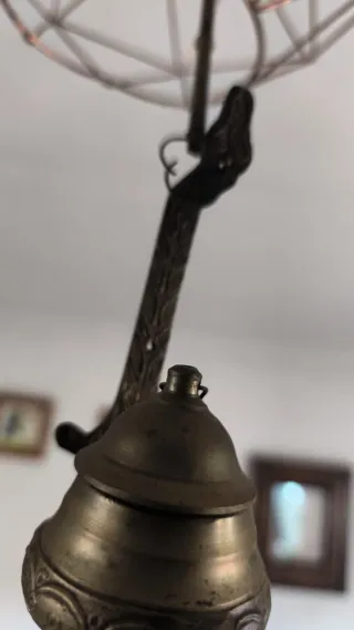 Candil antiguo hierro forjado