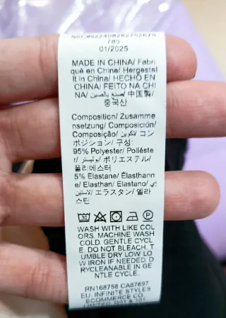 Vestido midi negro y blanco