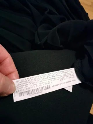 Abito plissettato nero