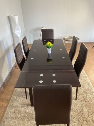Mesa extensible con 6 sillas - hacemos envíos