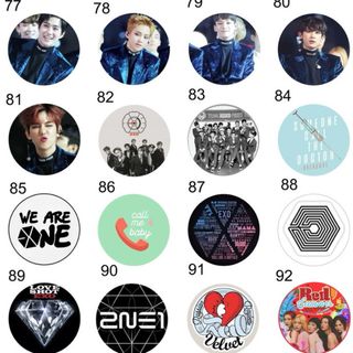 Promoção 20 Botons Kpop