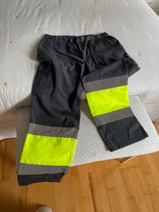 Pantalón de trabajo T XL gris y amarillo