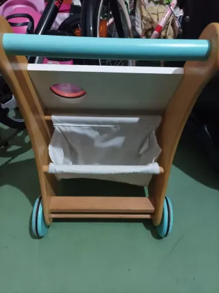 Andador madera bebé panel actividades