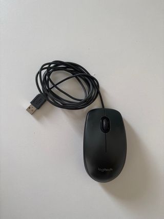 Teclado Logitech Negro USB + ratón logitech negro