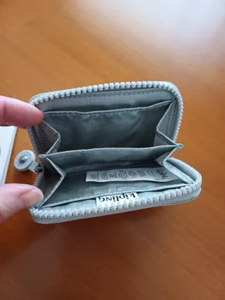 Portafoglio compatto Kipling argento