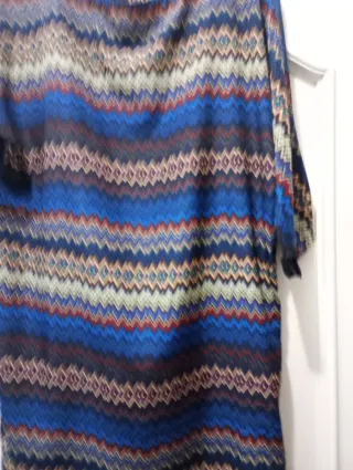 Vestido estampado zig-zag talla M